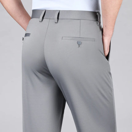 Mens Silk Blend Stretch Dress Pants Mingyucn Office 29-40 by zapcart