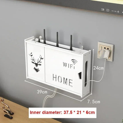 Dreamburgh Wall Mounted Router Shelf Living Room Storage by zapcart