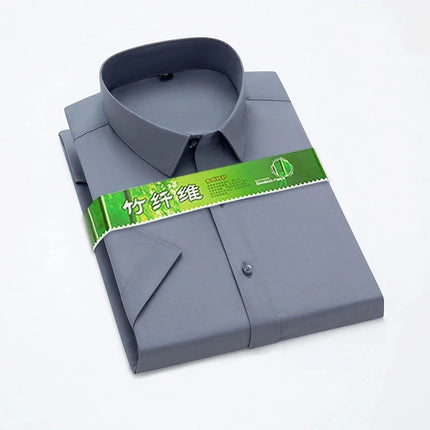 Bamboo Fiber Stretch Men Shirt CN Zhejiang Anti Wrinkle by zapcart