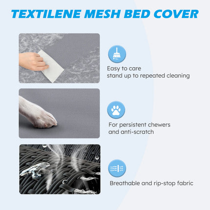 Hign Elevated Dog Bed Cooling Raised Pet Cot Breathable