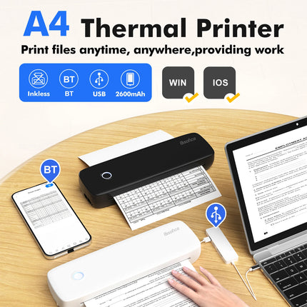 Qiilu Thermal Printer BT USB 203dpi Multifunction Photos by zapcart