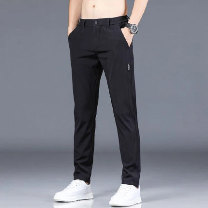 Ice Silk Mens Pants CN Guangdong Breathable Elastic Summer by zapcart