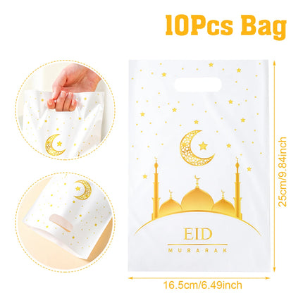 QIFUCN Eid Mubarak Gift Bags Plastic Treat Muslim Ramadan by zapcart