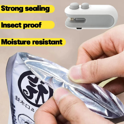 Mini Electric Heat Bag Sealer 2in1 Handheld for Food by zapcart