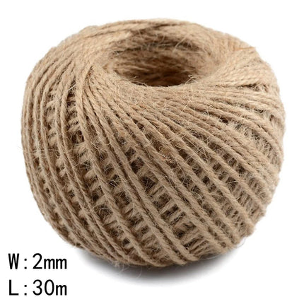 SQLzcCN Natural Jute Ribbon 5M for DIY Crafts and Gift Wrap by zapcart