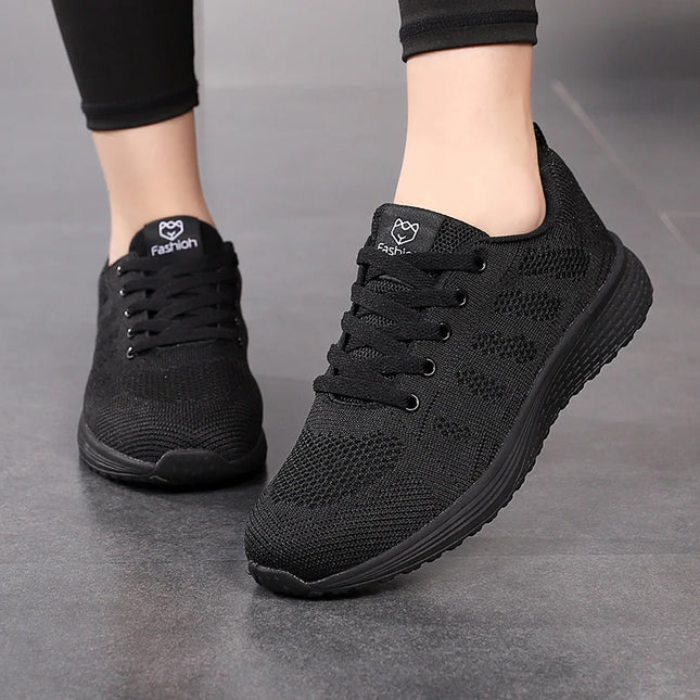 PUAMSSCN Women Platform Sneakers Breathable Running Shoes by zapcart