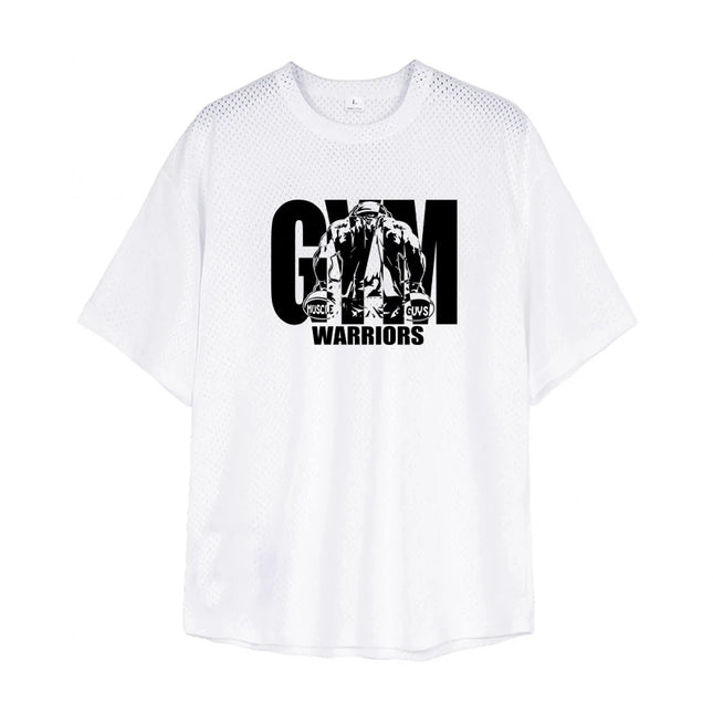 Muscleguys Mens Oversized Quick Dry Breathable Gym Tee by zapcart