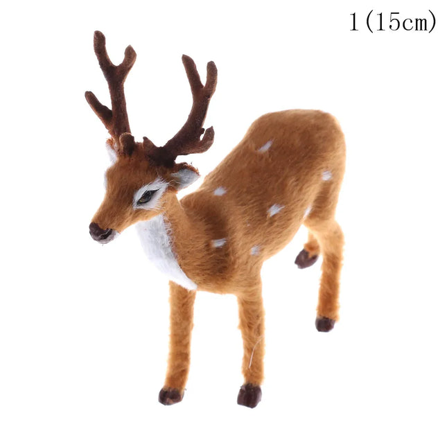 Choice Christmas Reindeer Miniature Plush For Fairy Gardens by zapcart