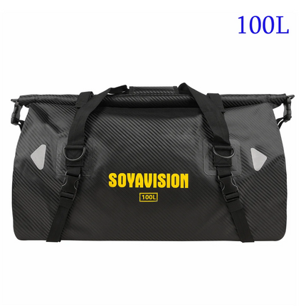 Motorcycle Waterproof Tail Bag Travel Outdoor Dry Luggage Roll Pack Bag 20 /40/66 Motorbike Luggage Backpack Motorcycle Seat Bag by zapcart