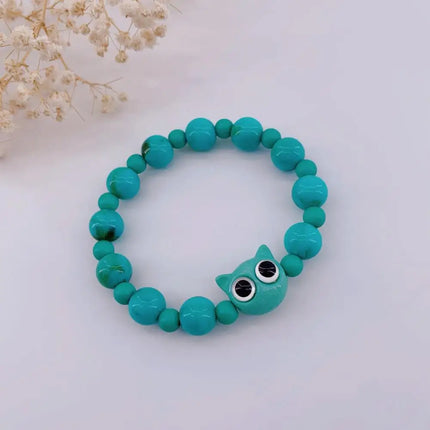 Couples Matching Glow In The Dark Cat Head Bracelets by zapcart
