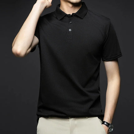 Mens Polo Shirt Short Sleeve Breathable Comfort CN Zhejiang by zapcart