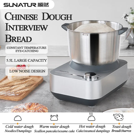 Sunatur Electric Dough Mixer For Home Bakers Kneading by zapcart