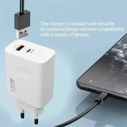 Xiaomi 120W Turbo Fast Charger For Xiaomi Devices EU UK US by zapcart