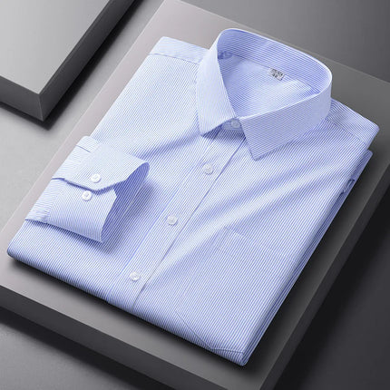 Mens Anti Wrinkle Formal Shirt Long Sleeve Office White by zapcart