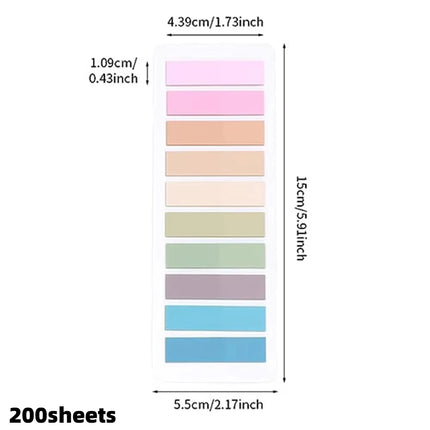 Choice Transparent Index Memo Pads Self Adhesive Office by zapcart