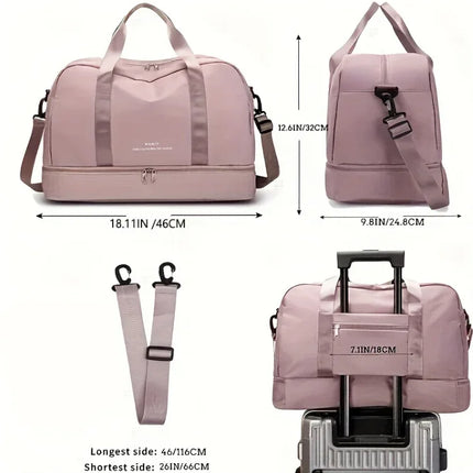 Unixinu Women Expandable Travel Duffle Bag Large Capacity by zapcart