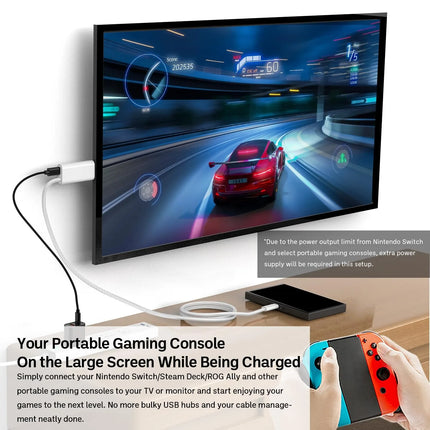 2M Nku USB C to HDMI Cable 4K 60Hz PD 100W for Switch by zapcart