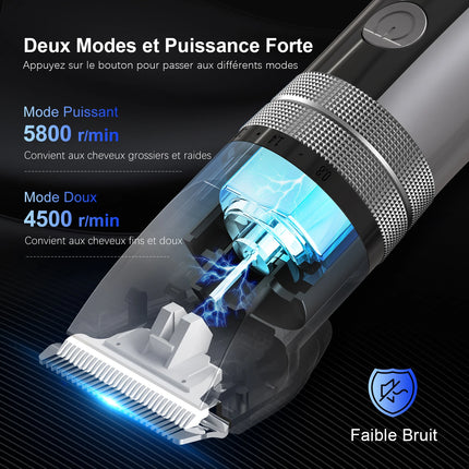 Sejoy USB Rechargeable Hair Clippers For Men Beard Trimmer