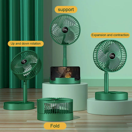 LONENESSL Foldable Desk Fan Silent Breeze For Home Office by zapcart