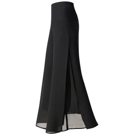 Chiffon Wide Leg Pants For Women Double Layered Breathable by zapcart