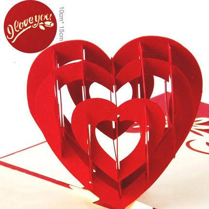 Parehope 3D Pop Up Valentine Card For Wife And Friends by zapcart