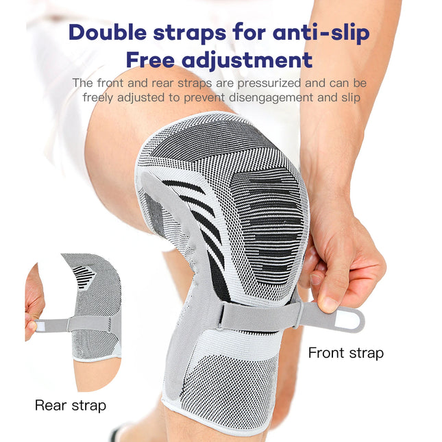 1PCS Knee Brace Support Straps Knee Compression Sleeves for Men & Women Meniscus Tear Arthritis Sports Joint Pain Relief by zapcart