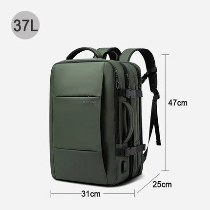 Bange Expandable Men's Waterproof 17.3in Laptop Backpack by zapcart