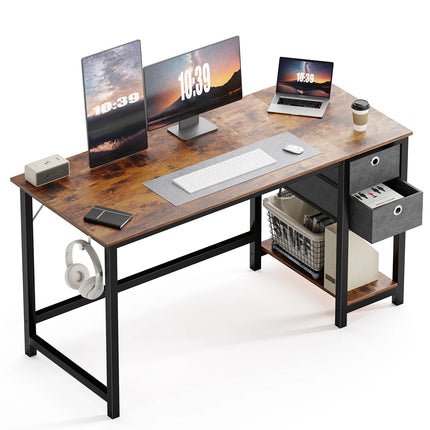 JHK Computer Desk With Drawers 55 Inch For Home Office Pro by zapcart
