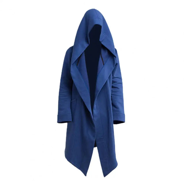 Closure Men Oversize Long Coat Autumn Trench Filming by zapcart