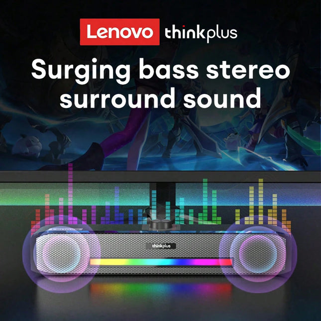 Lenovo TS33 Bluetooth Desk Speaker 360 Immersive Sound by zapcart