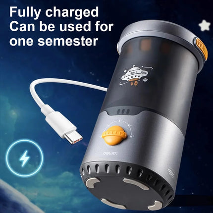 Deli Space Theme Electric Pencil Sharpener for Kids Auto by zapcart