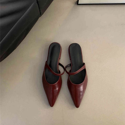 Muels Pointed Toe Women Flats Slippers All Day Comfort by zapcart