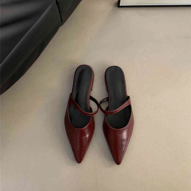 Muels Pointed Toe Women Flats Slippers All Day Comfort by zapcart