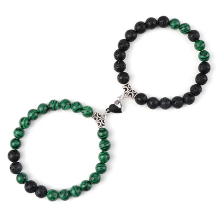 Reliatonny Natural Stone Beads Bracelet For Lovers Magnet by zapcart