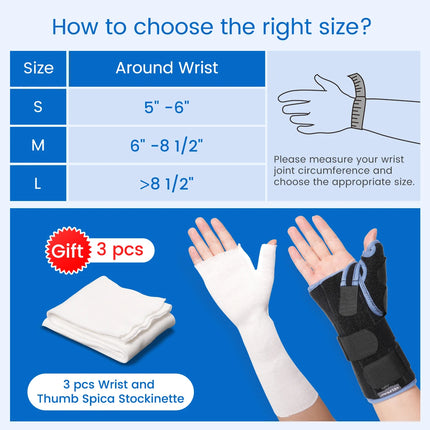 VELPEAU Wrist Splint Medical for Carpal Tunnel Pain, Tendonitis and Arthritis, Wrist Brace with Adjustable Thumb Support by zapcart