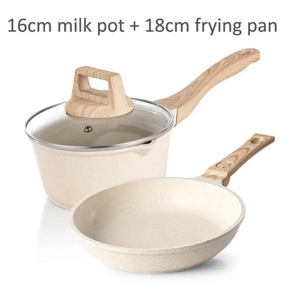 Maifan Stone Non Stick Pan Set For Cooks With Handles by zapcart