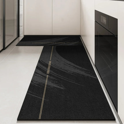 Facaishu Kitchen Floor Mat PVC Waterproof Non Slip Home Use by zapcart