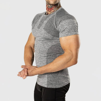 Jason Rain Mens Quick Dry Sport T Shirt Compression by zapcart