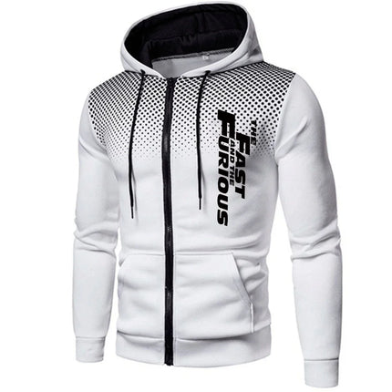 VIPOLCN Men Hooded Tracksuit Comfort Zip Up Sweatshirt Pants by zapcart