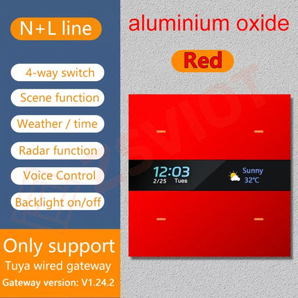 Tuya Zigbee Smart Switch 4 Gang For Homes Motion Sensor by zapcart