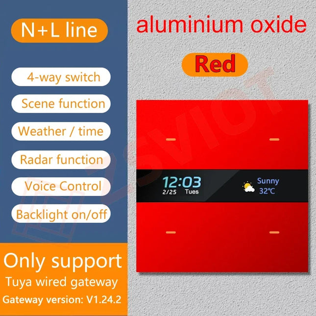 Tuya Zigbee Smart Switch 4 Gang For Homes Motion Sensor by zapcart