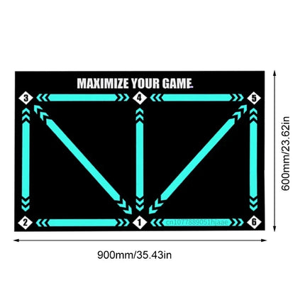 Raovte Football Training Mat 90cm Non Slip Foldable Kids by zapcart