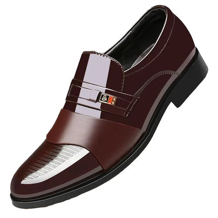 YBQJOO Leather Dress Shoes For Men Breathable Slip On Pro by zapcart