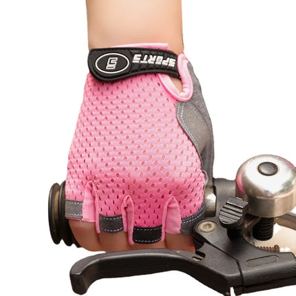 Kids Half Finger Cycling Gloves Breathable Non-Slip Gel by zapcart
