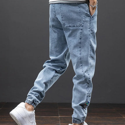 Anbican Men Plus Size Cargo Jeans Baggy Denim Jogger by zapcart