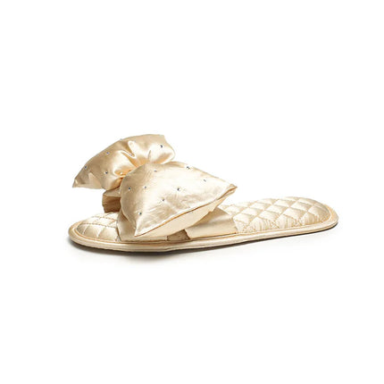 Bride Wedding Slippers Women Peep Toe Silk Bow Comfort by zapcart