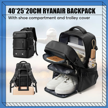 FLCCCN Anti Theft Travel Backpack Ryanair Cabin Bag Unisex by zapcart