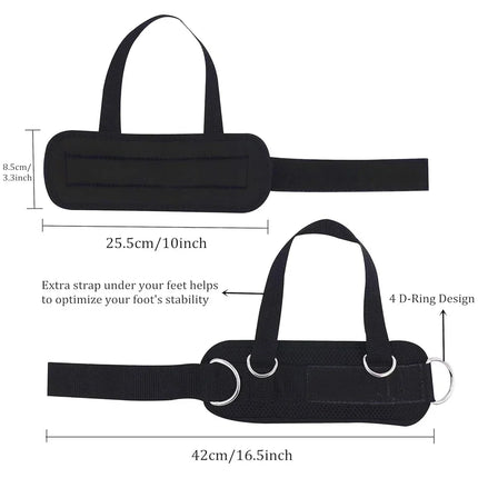 Choice Unisex Thigh Straps Padded D Ring Ankle Cuff for Gym by zapcart