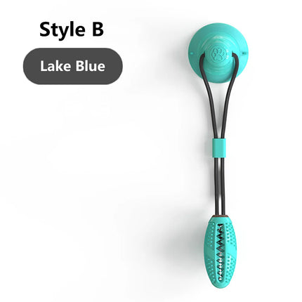 Dogs Food Toys Silicon Suction Cup Tug Interactive Dog Ball Toy For Pet Chew Bite Tooth Cleaning Toothbrush Feeding Pet Supplies by zapcart