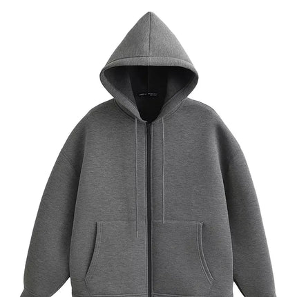 Trafza Hooded Autumn Jacket for Women Warm Casual Outerwear by zapcart